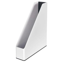 LEITZ Iratpapucs, műanyag, 73 mm, kettős színhatású, LEITZ "Wow", fekete