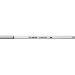 STABILO Ecsetirón, STABILO "Pen 68 brush", középszürke