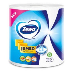 ZEWA Kéztörlő, tekercses, 325 lap, ZEWA "Jumbo White"
