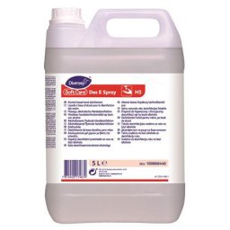 DIVERSEY Kézfertőtlenítő folyadék, alkoholos, 5 l, DIVERSEY "Soft Care Des E Spray"