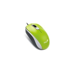 GENIUS Egér, vezetékes, optikai, normál méret, USB, GENIUS "DX-120", zöld