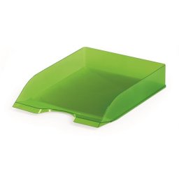 DURABLE Irattálca, műanyag, DURABLE, "Basic", áttetsző zöld