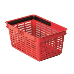 DURABLE Bevásárlókosár, műanyag, 19 l, DURABLE, piros