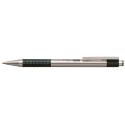 ZEBRA Golyóstoll, 0,24 mm, nyomógombos, rozsdamentes acél, zöld tolltest, ZEBRA "F-301", kék