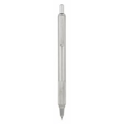ZEBRA Golyóstoll, 0,24 mm, nyomógombos, rozsdamentes acél tolltest, ZEBRA "F-xMD", kék
