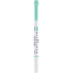 ZEBRA Szövegkiemelő, 1,0/3,5 mm, kétvégű, ZEBRA "Mildliner Fluorescent", türkiz