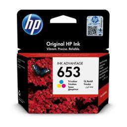 HP 3YM74AE Tintapatron DeskJet Plus Ink Advantage 6075 All-in-One nyomtatóhoz, HP 653, c+m+y, 200 oldal