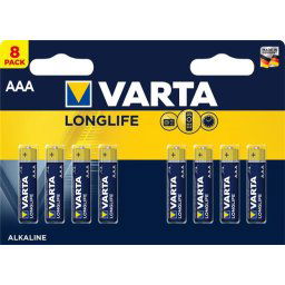 VARTA Elem, AAA mikro, 8 db, VARTA "Longlife"