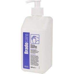 BRADO Kézápoló krém, munkavédelmi, glicerines, pumpás, 500 ml, BRADOCARE