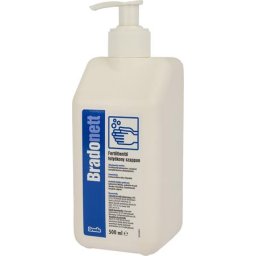 BRADO Folyékony szappan, fertőtlenítő, pumpás, 500 ml, BRADONETT