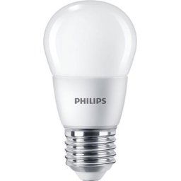PHILIPS LED izzó, E27, kis gömb, P48, 7W, 806lm, 2700K, PHILIPS "CorePro"