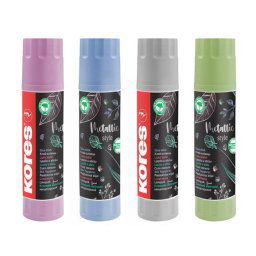 KORES Ragasztóstift, metál színű tokban, 20 g, KORES "Metallic Style"