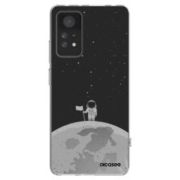 Átlátszó szilikon tok az alábbi mobiltelefonokra Xiaomi Redmi Note 11 Pro - Astronaut