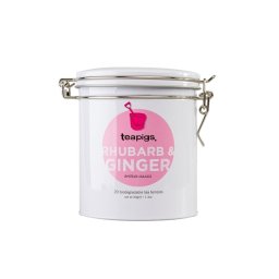 Teapigs Rhubarb & Ginger Fileters Tea 20 teafilter csatos üvegben