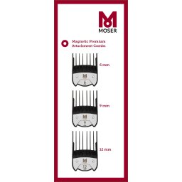 MOSER Prémium Mágneses Toldófésű szett (6 mm-9 mm-12 mm) 1801-7020