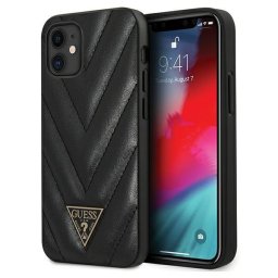 Guess V-Quilted Collection iPhone 12 mini tok (fekete)