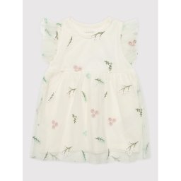 NAME IT Elegáns ruha 13201191 Fehér Regular Fit
