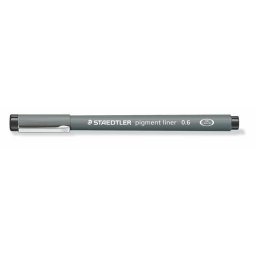 STAEDTLER Tusfilc, 0,6 mm, STAEDTLER "Pigment Liner 308", fekete