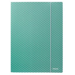 ESSELTE Gumis mappa, karton, A4, ESSELTE "Colour'Breeze", zöld