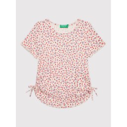 United Colors Of Benetton Póló 3JKNC102M Rózsaszín Slim Fit