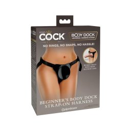 King Cock Elite Beginner's - felcsatolható alsó dildóhoz kezdőknek (fekete)