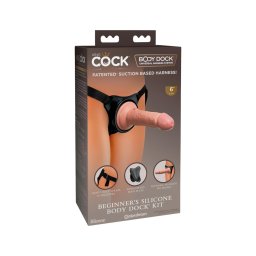 King Cock Elite Beginner's - felcsatolható műpénisz (testszínű)