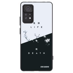 Fekete szilikon tok az alábbi mobiltelefonokra Xiaomi Redmi Note 11 Pro 5G - Life - Death