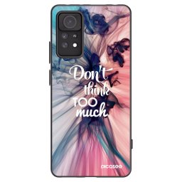 Fekete szilikon tok az alábbi mobiltelefonokra Xiaomi Redmi Note 11 Pro 5G - Don't think TOO much