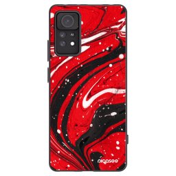 Fekete szilikon tok az alábbi mobiltelefonokra Xiaomi Redmi Note 11 Pro 5G - Red black