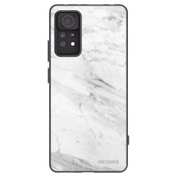 Fekete szilikon tok az alábbi mobiltelefonokra Xiaomi Redmi Note 11 Pro 5G - White marble