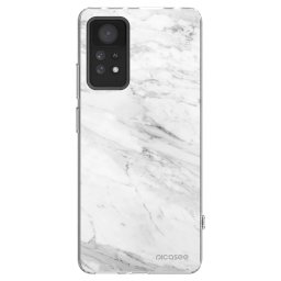 Átlátszó szilikon tok az alábbi mobiltelefonokra Xiaomi Redmi Note 11 Pro 5G - White marble