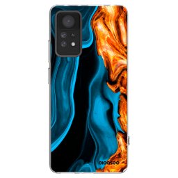 Átlátszó szilikon tok az alábbi mobiltelefonokra Xiaomi Redmi Note 11 Pro 5G - Gold blue