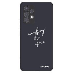 Fekete szilikon tok az alábbi mobiltelefonokra Samsung Galaxy A53 5G A536 - Everything is a choice
