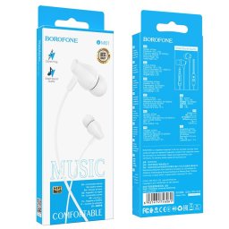 Borofone BM61 Wanderer vezetékes headset fehér