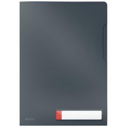 LEITZ Genotherm, "L", A4, PP, LEITZ "Cosy Privacy", bársonyszürke