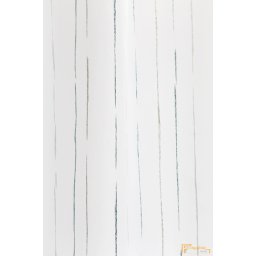 51163 csíkos függöny R-290cm- 608 fehér alapon kék mintázat