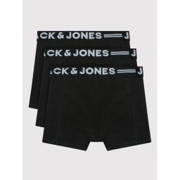 Jack&Jones Junior 3 darab boxer Sense 12149293 Fekete