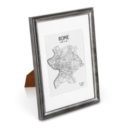 Casa Chic Lancaster, képkeret, téglalap alakú, DIN A4 fényképek, paszpartu, fa (ANTIC-A4-SLV)