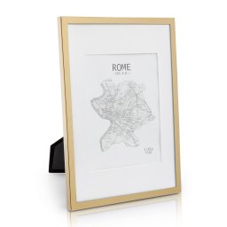 Casa Chic Berwick, képkeret, téglalap alakú, DIN A4 fényképek, paszpartu, üveg (EL-A4-GLD)