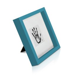 Casa Chic Camden, képkeret, 23 x 23 cm és 10 x 10 cm, paszpartu, valódi fa (CL-BOX-23X23-TEAL)