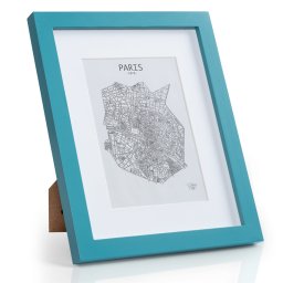 Casa Chic Clapton, képkeret, téglalap alakú, fényképek 24,8 x 19,3 cm, paszpartu, üveg (CL-10x8-TEAL)