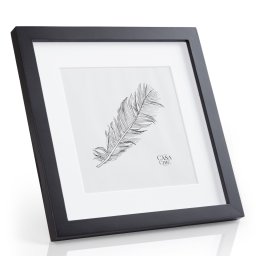 Casa Chic Cannon, képkeret, négyzet alakú, fényképek 24,4 x 24,4 cm, paszpartu, üveg (CL-10X10-BLK)