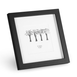 Casa Chic Cannon, képkeret, négyzet alakú, fényképek 20 x 20 cm, paszpartu, valódi fa (CL-8X8-BLK)