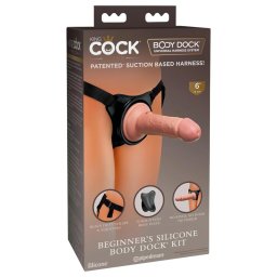 King Cock Elite Beginner's - felcsatolható műpénisz (testszínű)