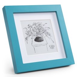 Casa Chic Clapton, képkeret, négyzet alakú, fényképek 15 x 15 cm, paszpartu, üveg (CL-6X6-TEAL)