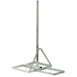 antennatartó állvány lapos tetőre kicsi + 120cm árbóc rúd 3 kocka hellyel