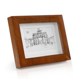 Casa Chic Kenton, képkeret, téglalap alakú, 14 x 9 cm, paszpartu, üveg (CL-4X6-1-RUST)