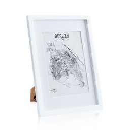Casa Chic Everton, képkeret, téglalap alakú, DIN A3-es fényképek 41 x 28,7 cm, paszpartu, valódi fa (CL-A3-WHT)