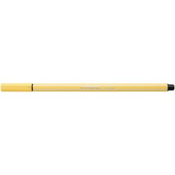 STABILO Filctoll, 1 mm, STABILO "Pen 68", világossárga