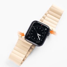 Dux Ducis Magnetic Strap Apple Watch 42/44/45mm mágneses óraszíj (bézs)